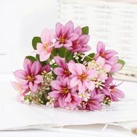 Svileni cvijet umjetni ljiljan Europski stil multikolor lažni mladenki cvijeće buket vjenčani porodični