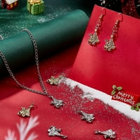 Bo boje Božićno drvce Charms Božićni jelen kubni cirkonijski šarm privjesci za diy ogrlice nakita