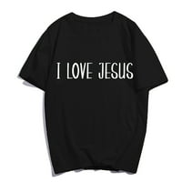 Love Jesus majica Christy Moy Faith Casual Women Muškarci Christian Cross Graphics Ljetni vrhovi Poklon
