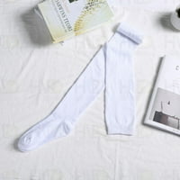 Čarape za muškarce Žene Djevojke Modne čvrste čarape za koljeno Čarape Svilene čarape Bijele čarape