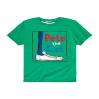 Pete mačka - cipela sa okvirom - grafička majica kratkih rukava za mališane