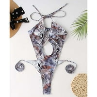 Mafytytpr jedan kupaći kupaći kostim za žene čišćenje žene seksi v-izrez jednodijelni bikini sa podlogom