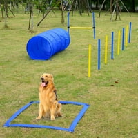 Komplet za trening prepreke za pse - plava i žuta