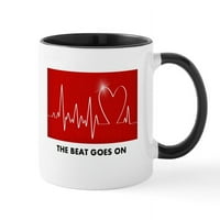 Cafepress - ritam ide na smiješne post operi za hirurgiju srca - OZ keramička krigla - Novelty caffe cup čaj