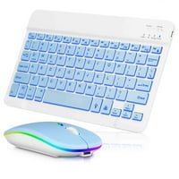 U lagana tastatura i miš sa pozadinom RGB svjetla, višestruki tanak punjiva tipkovnica Bluetooth 5. i 2,4 GHz stabilna veza za tastaturu za Acer Swift Laptop