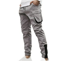 GUZOM MENS CARGO HLAČE- Ležerne prilike na otvorenom na otvorenom Slim Fit Stretch radne hlače za muškarce