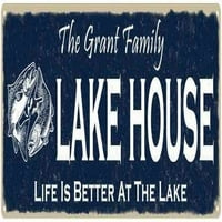 Grant Family Lake House potpisuje metalni ribolovni kabinski dekor 108240101192