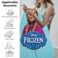 Frozen Olaf pokrivač - nejasna fleka pokrivač super mekane plišane pokrivač, debela zimska pokrivač,