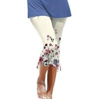 Patlollav Womens Capris Ljetne kratke hlače Ležerne prilike za printer sažeto