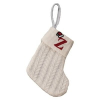 Fugseed Božićne čarape s pismima lako objesiti ulov za ulov svečanog drveća Dornog poklona Božićne čarape