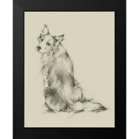 Harper, Ethan Crni moderni uokvireni muzej umjetnički print pod nazivom - štene pas oči