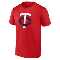 Muške fanatike marke crvene Minnesota Twins Official Logo majica