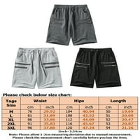 Glookwis Muške srednje struka Classic Fit Beachwear Ležerne prilike Leisure Ljetne kratke hlače Džepovi