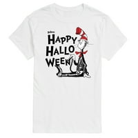 Dr Seuss - Happy Halloween Skeleton Cat - Muška grafička majica kratkih rukava