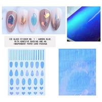Naljepnice za nokte naljepnice naljepnice šarene razne obrasce ružičaste i plave zalihe noktiju za žene