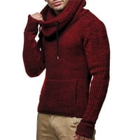 Pad džemperi opušteni fit džemper duks ležernog dukseva za muškarce crvene l