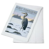 Port Townsend, Washington, Blue Heron i Magla