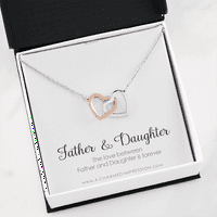 Kćeri poklon od tata, oca i kćernog poklona, ​​kćerki nakit, poklon za kćer, poklon za rođendan, očev