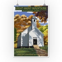Odlične Nacionalni park zadimljenih planina, Tennessee, Cades Cove Baptistička crkva Press