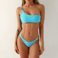 Ženska tona bikinija ljetna plaža odijela Seksi kupaći kostimi kupaći odijela Čvrsta boja čipke udružena