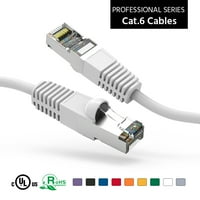 7ft mačja zaštićena Ethernet mrežom podignuta kabl bijela, pakovanje