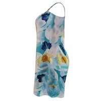 Sandresses for Women Modni bez rukava Slatka crtani print hem labav haljina za plažu Proljeće Ljetne