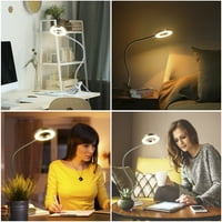 Tomshine Clip-na USB stolić sa modovima u boji i podesiva svjetlina Briga za oči Zatamnjenja 48leds Svjetla za čitanje 360 ​​° Fleksibilni stol