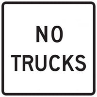 Sigurnosti prometa i skladišta - R5-2A-NO kamioni znak Aluminijski znak Ulično odobreno Znak 0. Debljina