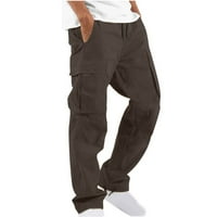 Duks za muškarce Muškarci Solidan povremeni džepovi na otvorenom ravno tipom fitness hlače teretni hlače