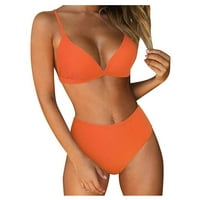 Žene kupaći odijelo Bandeau podstavljeni push up kupaći kostim kupaći kostimi za kupaće kostime bikini