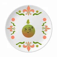 Lijep crtić iz crtanih govora narančastog cvijeta keramika ploča tabela posuđe za večeru