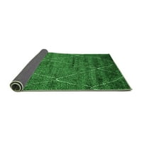 Ahgly Company u zatvorenom okruglu okrugli orijentalni tepih za zelenu industrijsku površinu, 7 'krug