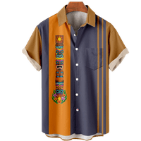 Havajski muški majica i vrh sa džepom za prsluk lagana odjeća plus veličine muškarci