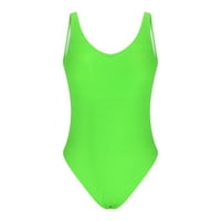 XYSAQA WOMENS Jednodijelni pleteni kupaći kostimi visokog rezanja Tummy-Control kupaći kupaći kostim