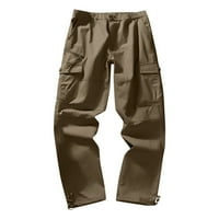 SNGXGN MENS taktičke vojne hlače Srednja odjeća sa crtežom muške teretne hlače, žuto, veličine 3xl