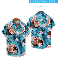 Dječaci Havajska majica s kratkim rukavima Dugme s redovitom džepom za grudi i vrhunske ljetne kostime
