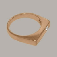 Britanci napravili od 10k ružičastog zlatnog sintetičkog cirkonije muške prsten Muške opseg - Veličina