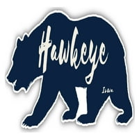 Hawkeye Iowa suvenir 3x frižider magnetni medvjed dizajn