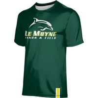 Muški izgled Green Le Moyne Dolphins Track & Field Logo Stripe majica