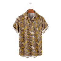 Muška havajska majica casual majica kratkih rukava dolje majice za muškarce na plaži Party Outfit