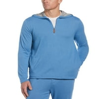 Muškarci Heather 1 4-zip džemper s kapuljačom plava veličina L MSRP $ 70