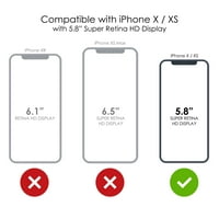 Razlikovanje Custom kožnom naljepnice Kompatibilan je s Otterbo Commuter za iPhone XS - plašite se i