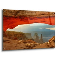 Epic Art 'Canyonlands Mesa Arch' by Mike Jones, akril staklena zida Art, 36 x24