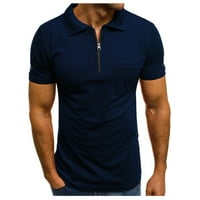 Advoicd mišićne majice za muškarce Ležerne prilike za muške kratkih rukava za majicu Henley majica muške