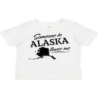 Inktastic nekoga u Aljasci voli mi poklon majicu malih majica za mališana ili majicu Toddler