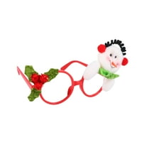 Božićne naočale okvira ukrasne igračke za snjegović glava dizajn naočale za oči Foto rekviziti Funny
