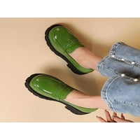 Lacyhop Žene Ležerne cipele Neklizajuće platforme natovarivači klizanje na loafer radnoj modni stanovi