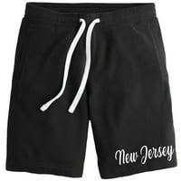Muški scenarij New Jersey State V Crna ručka kratke hlače 2x-Larke