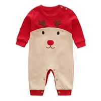 Adviicd Christmas HOUDIE ROMPER Baby Girl Božićne odjeće Deer Baby Romper dugih rukava odjeća za djevojku