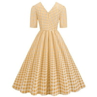 Žene Ležerne prilike kratkih rukava 1950-ih Domaćica Večernja maturalna haljina Ženske haljine haljina